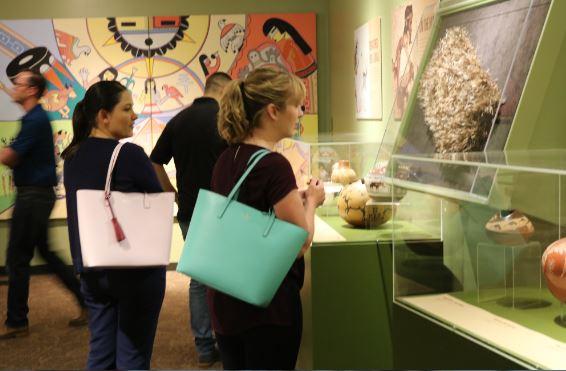 Albuquerque Leads participants tour an exhibit at the Indian Pueblo Cultural Center 